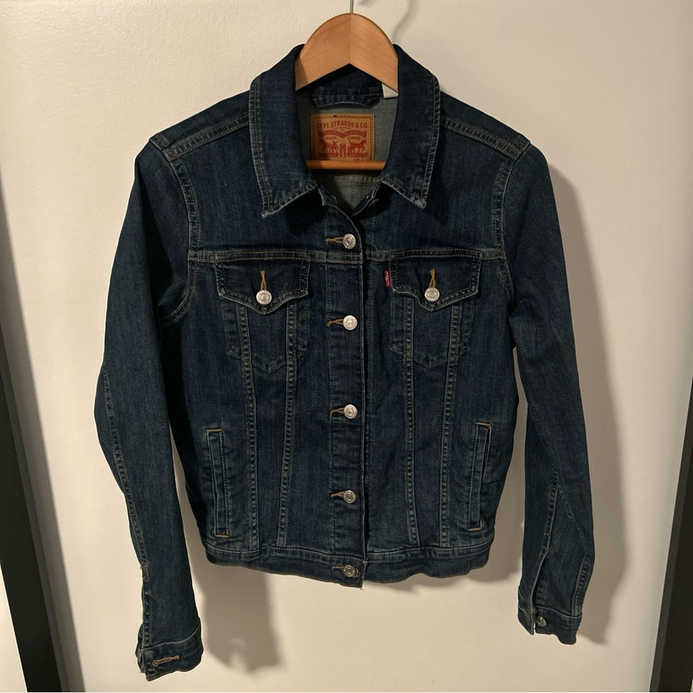 LEVI’S LEVI STRAUSS & CO Jeans Denim Trucker Jacket / Womans Size L